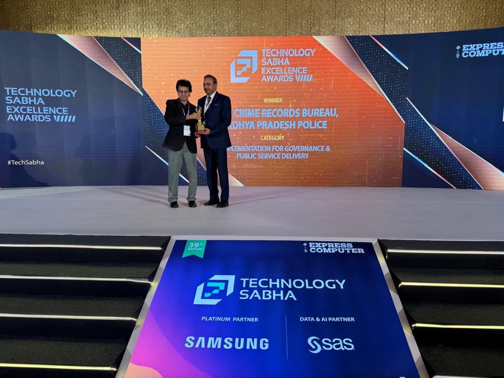 Honored with the 'IT Implementation for Governance & Public Service Delivery' Award